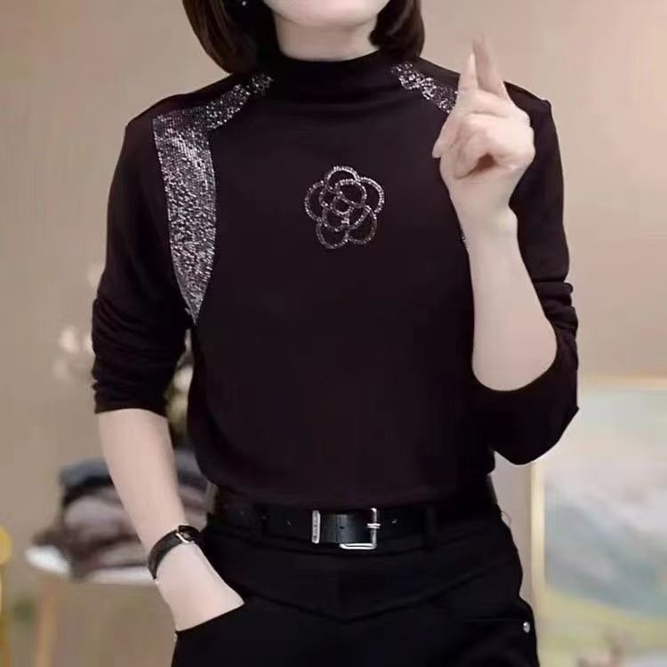 燙鑽德絨打底衫